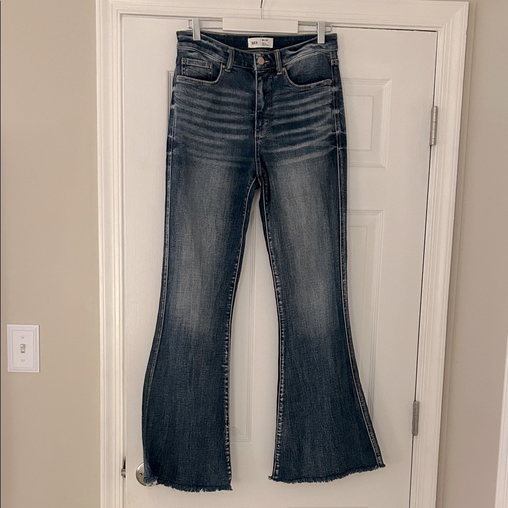 Bke Billie slim fit high rise super flares 29/33.5